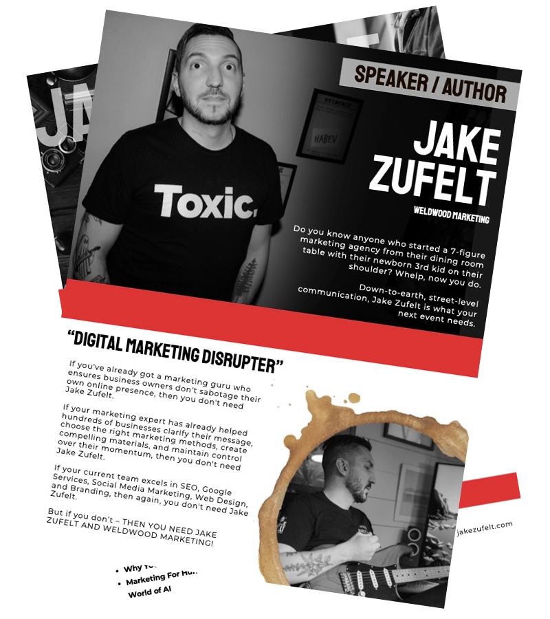 Jake Zufelt Speaker Sheet
